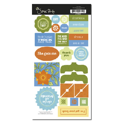 SRP Providence Girlfriends Chipboard Pieces  (sold in 3's)